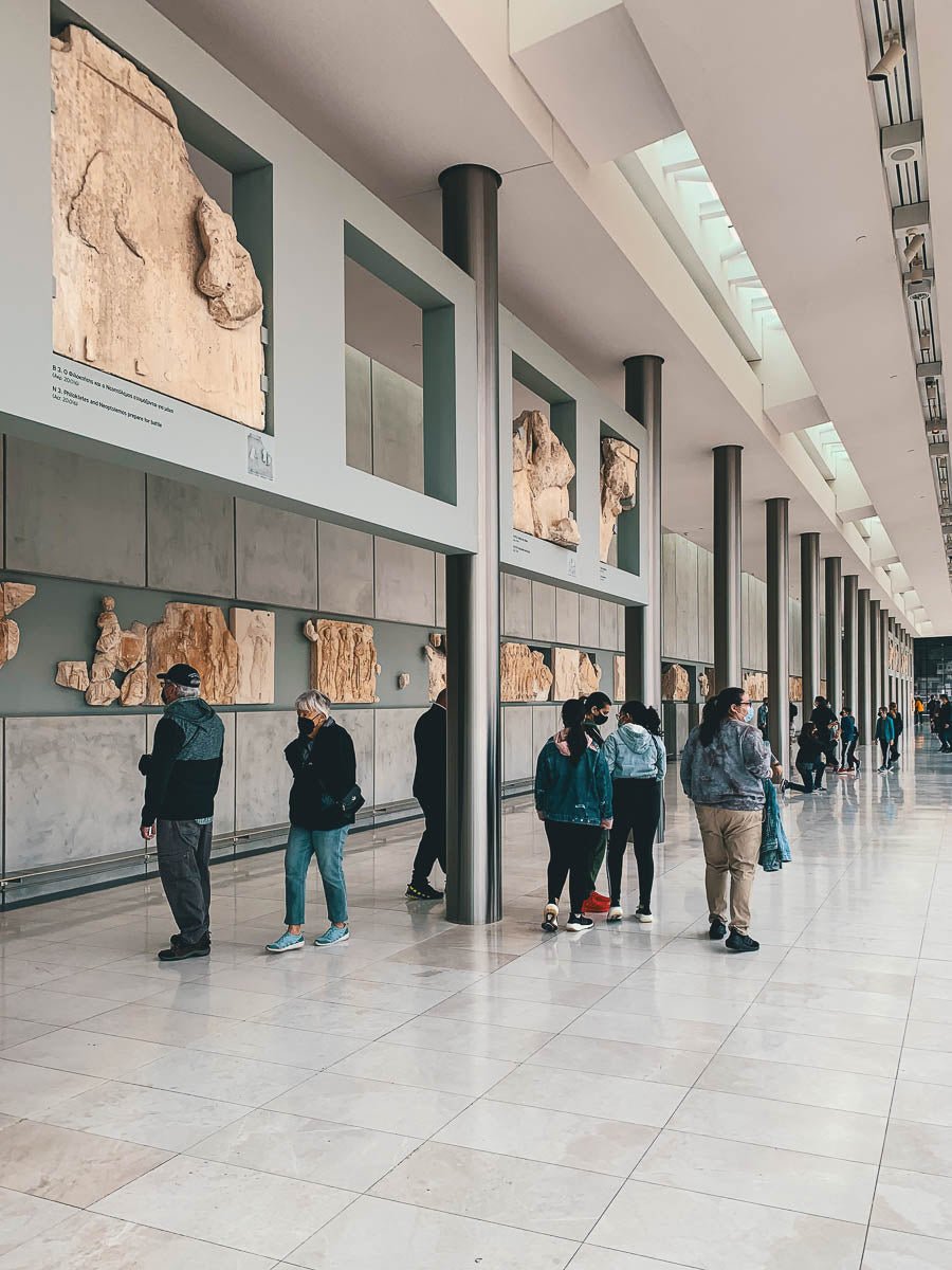 Ultimo piano del Museo dell'Acropoli di Atene