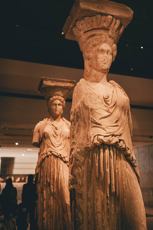 Le cariatidi al Museo dell'Acropoli di Atene