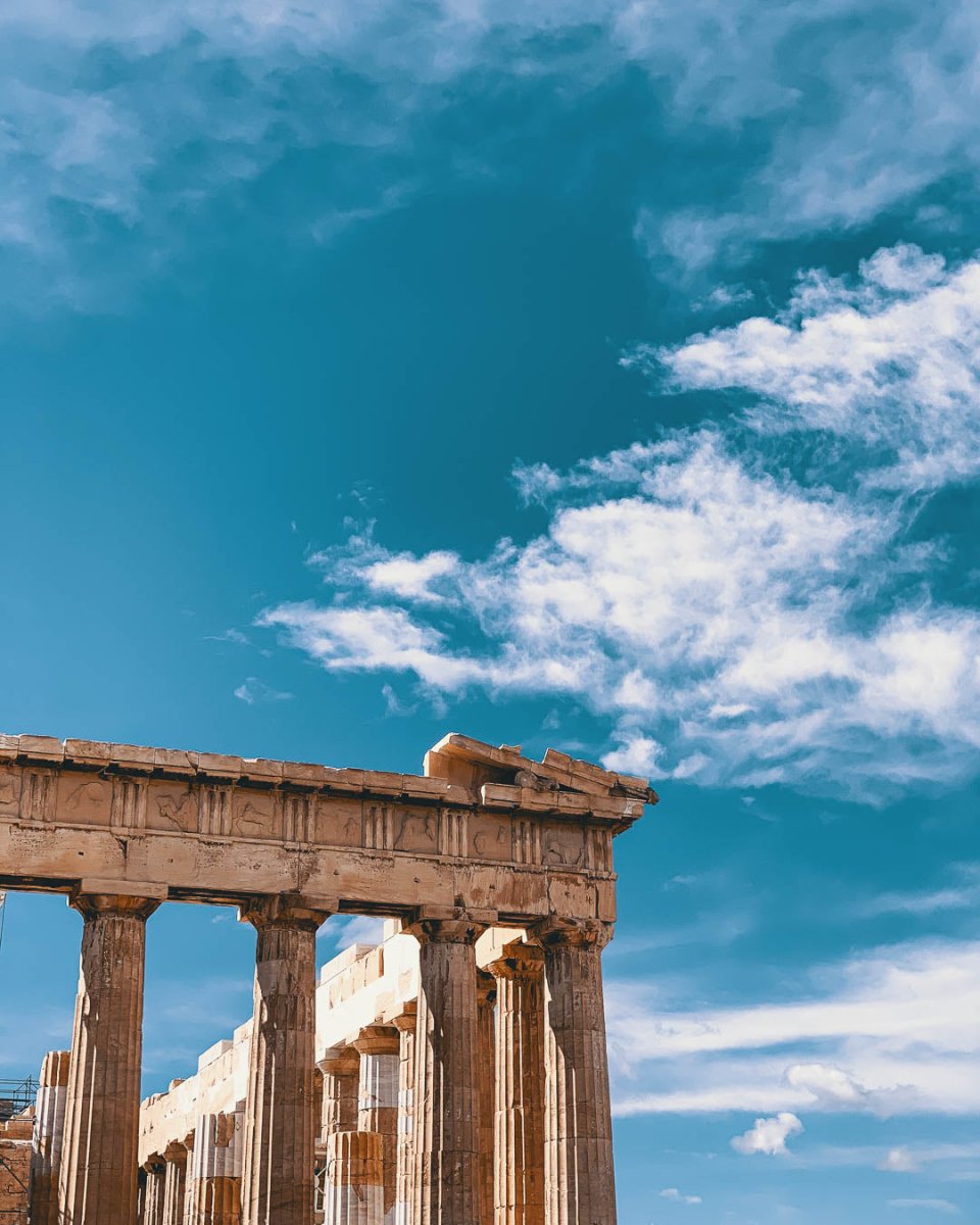 Il partenone dell'Acropoli di Atene