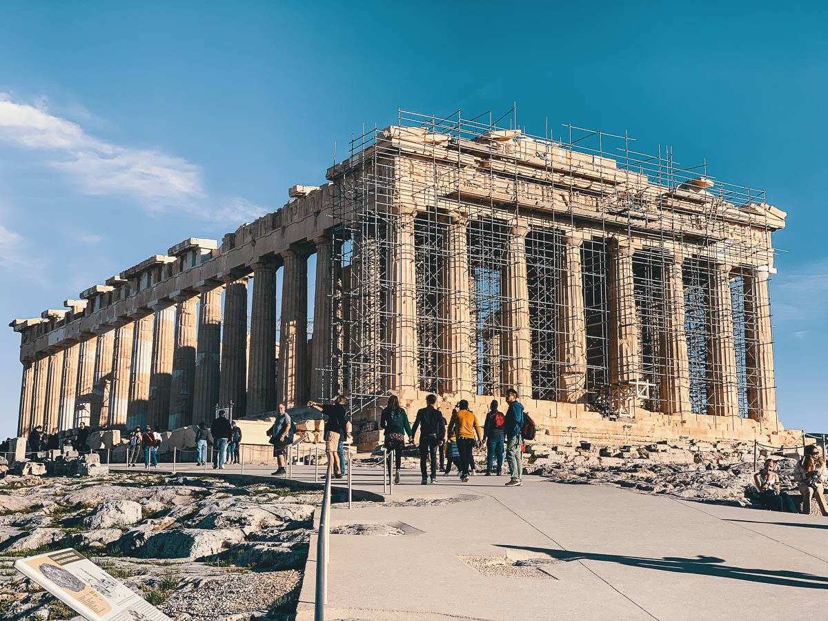 Il partenone dell'Acropoli di Atene