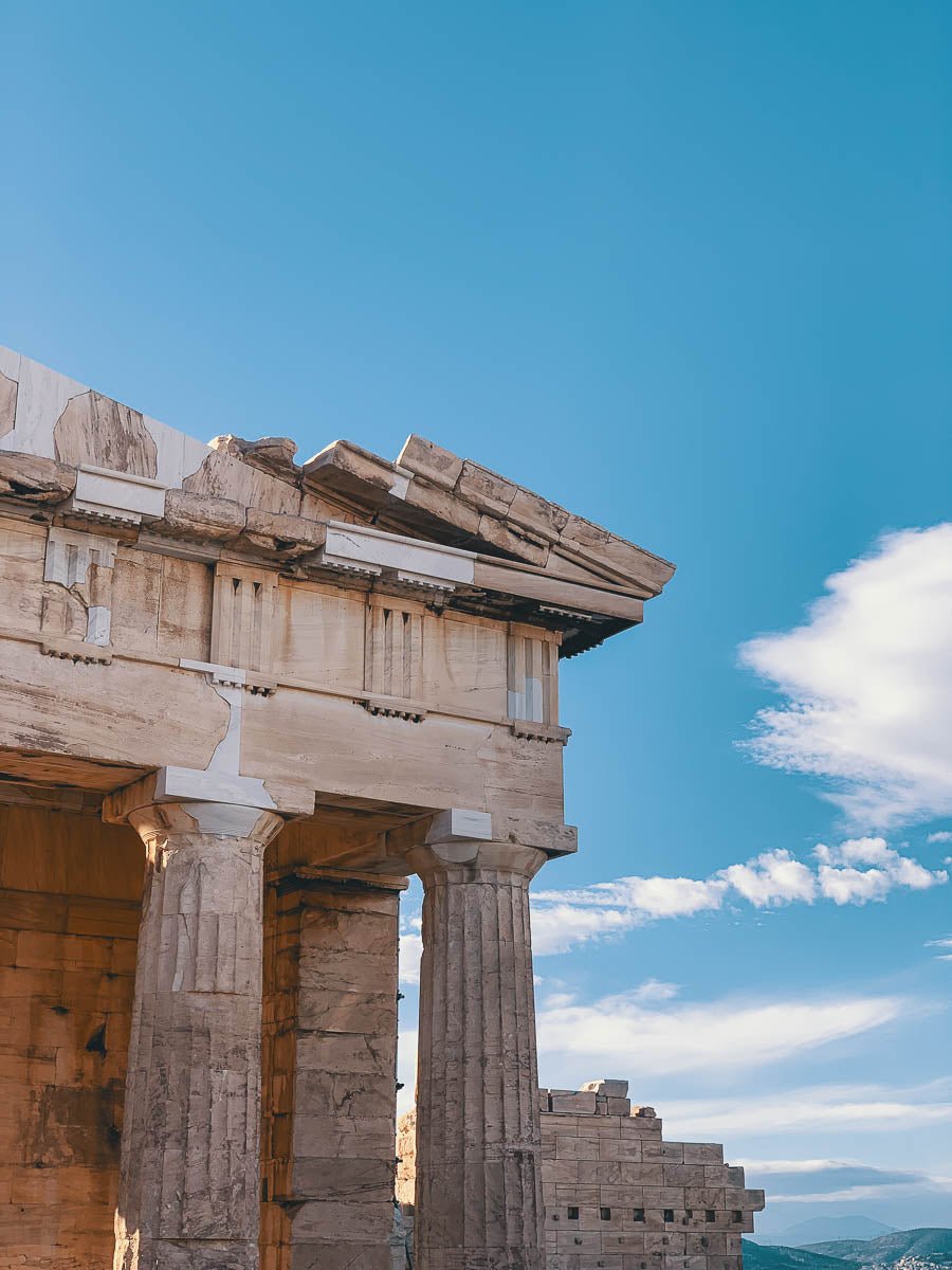 Il partenone dell'Acropoli di Atene