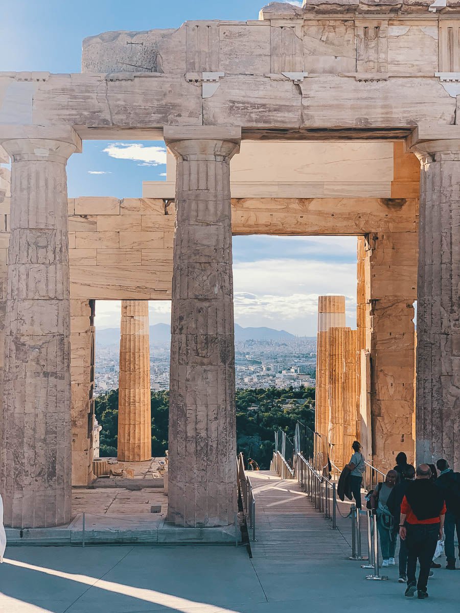 Il partenone dell'Acropoli di Atene