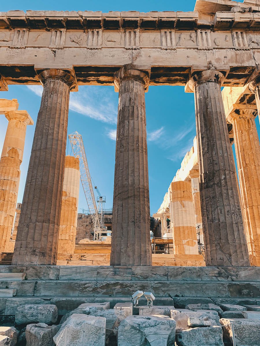 Il partenone dell'Acropoli di Atene