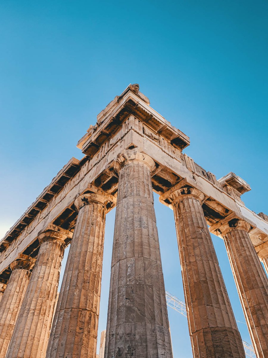 Il partenone dell'Acropoli di Atene