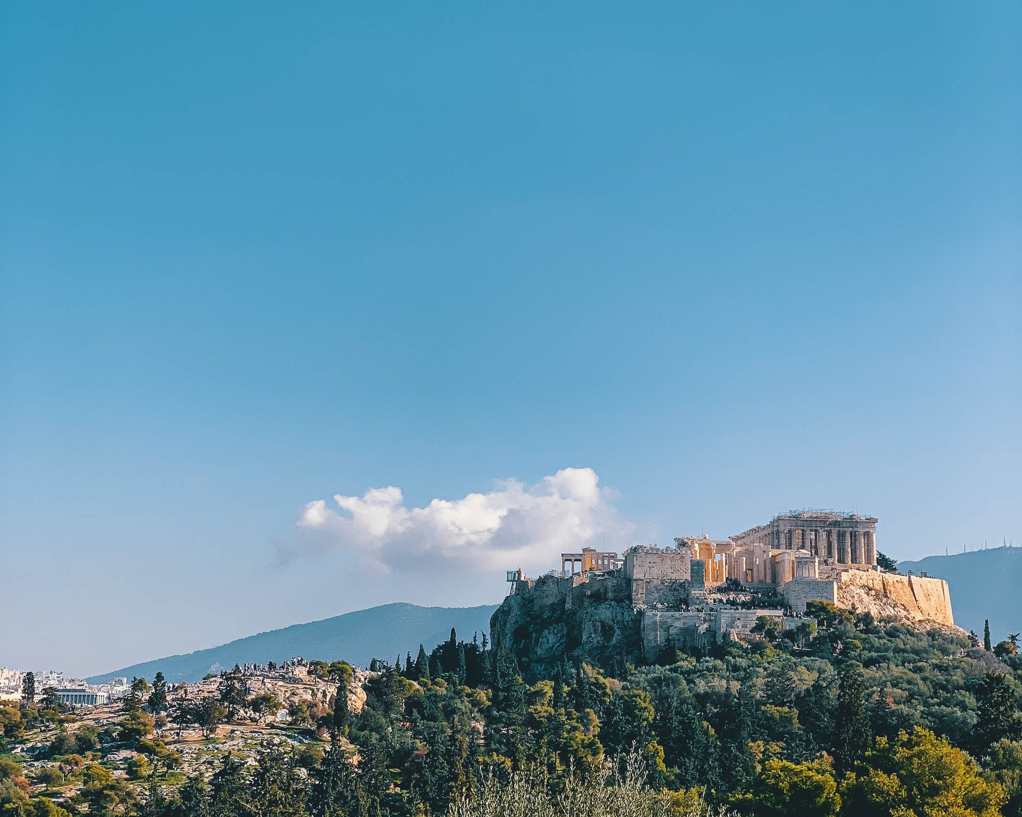 L'acropoli e il Partenone di Atene